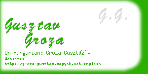 gusztav groza business card